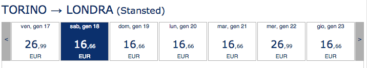 torino londra ryanair