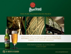 concorso pilsner con in palio un viaggio a praga
