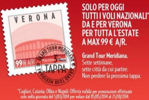 voli meridiana da e per verona
