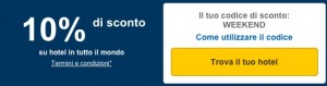 codice sconto hotel expedia