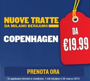 ryanair milano copenaghen