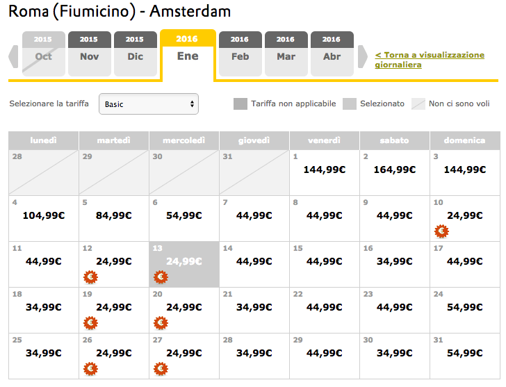 voli vueling roma amsterdam
