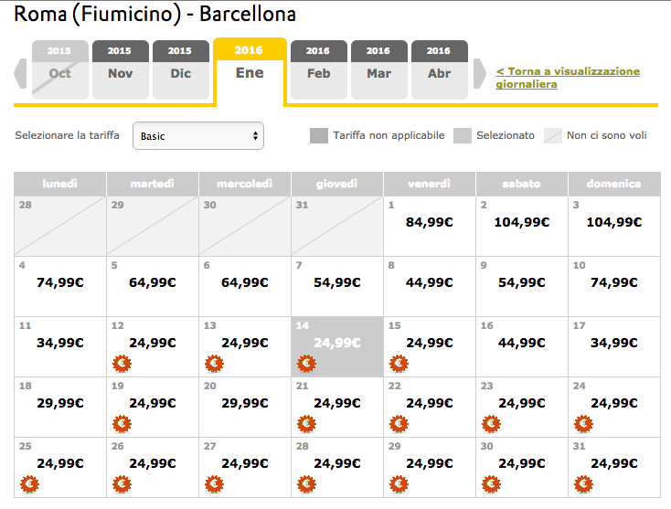vueling roma barcellona