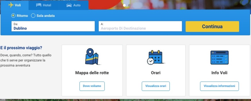 trova tariffe ryanair