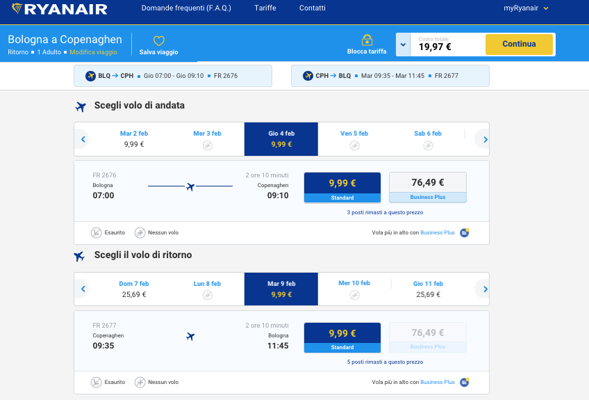 biglietti aerei low cost bologna copenaghen