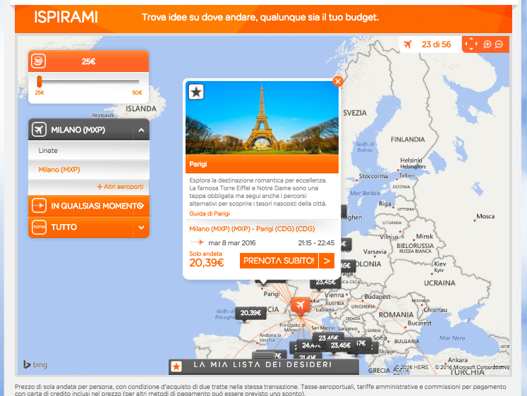 biglietti easyjet low cost