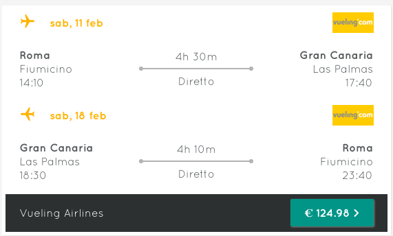 voli low cost per le canarie da roma