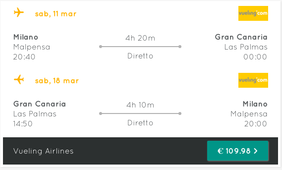 voli low cost per le canarie