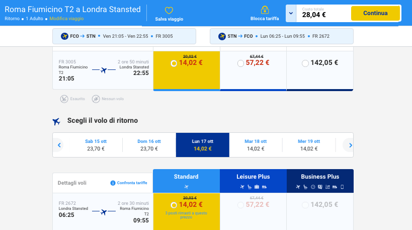 voli ryanair scontati