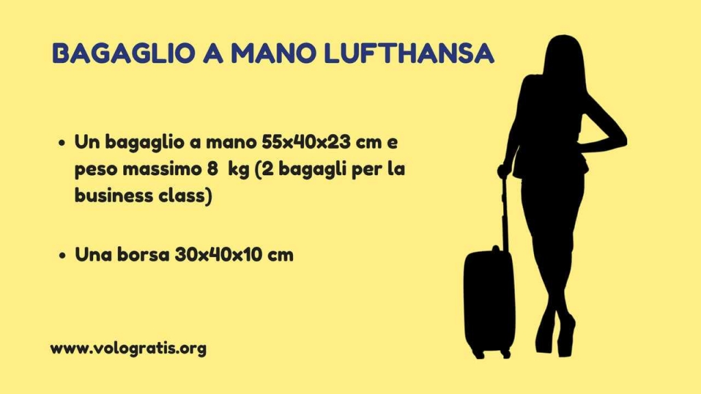 bagaglio a mano lufthansa