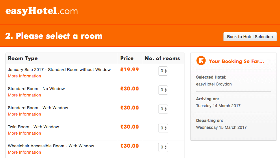 easyhotel londra scontati 2017