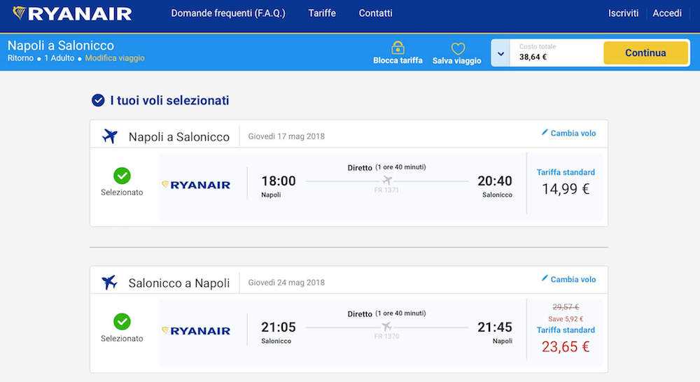 voli low cost grecia napoli