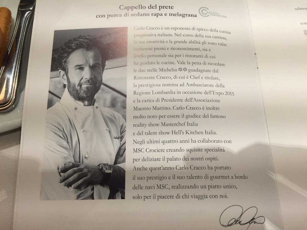 msc crociere cracco