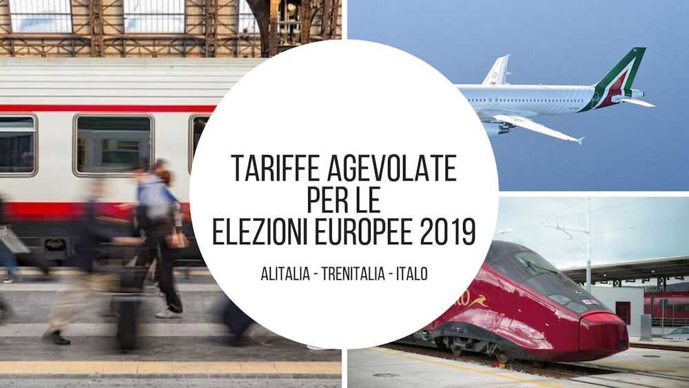 Aerei e treni: tariffe agevolate per le elezioni europee 2019