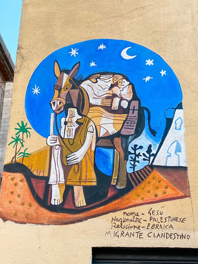 orgosolo murales gesù